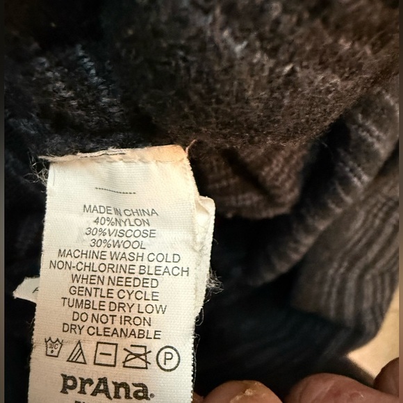 Prana Striped Cowl Neck Monica Sweater Dress Size M - Picture 8 of 8